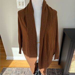Theory Camel Cashmere Women's Cardigan, Sz M/L